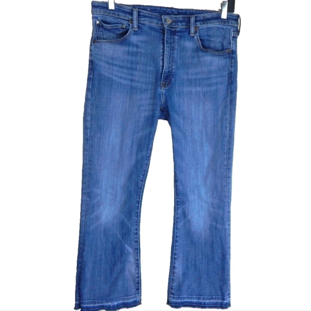 Denim & Supply Ralph Lauren Madison Crop High Rise Flare Jeans
